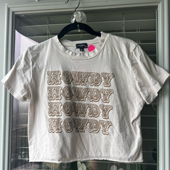 🔥Howdy Western Inspired Cropped Cotton T-shirt - Picture 2 of 5